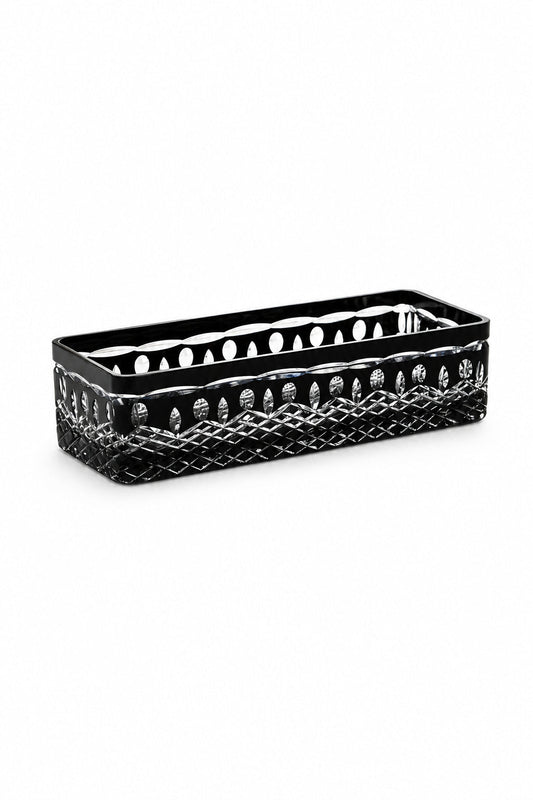Kristal Baton Sunum Kasesi - Royal Desenli Dekoratif Sofra Kasesi, 1 Adet