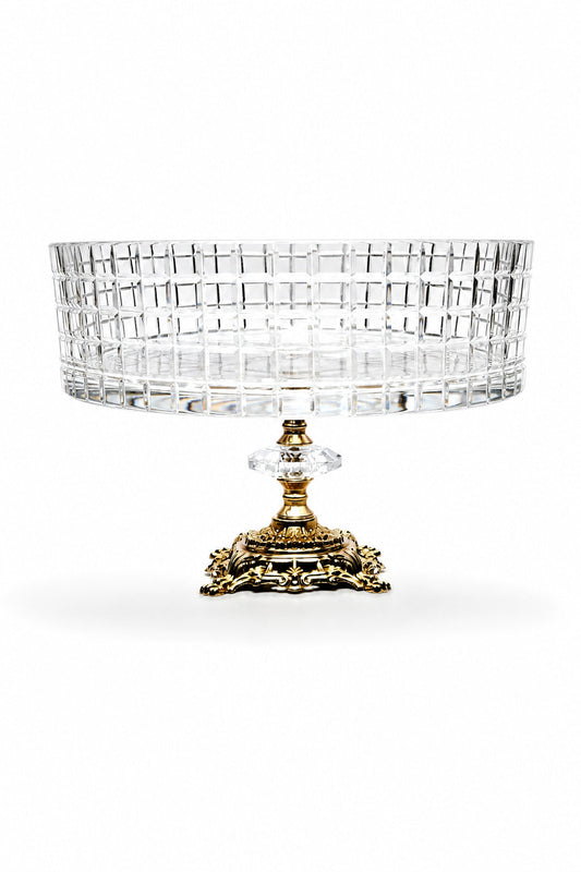 Kristal Meyvelik 25 cm - Aspendos Model Sunumluk Kase, 1 Adet