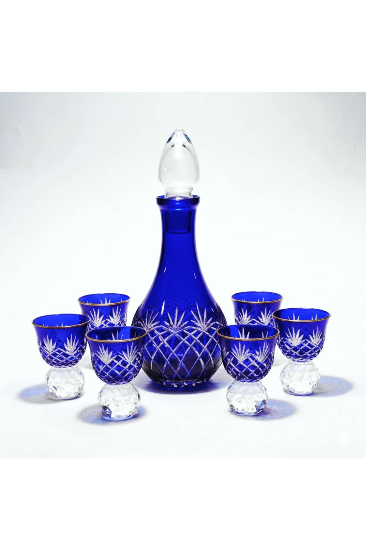 Zemzem Mıra Takımı Kristal Taşlı Püskül Desen 6lı Ürün ana görseli