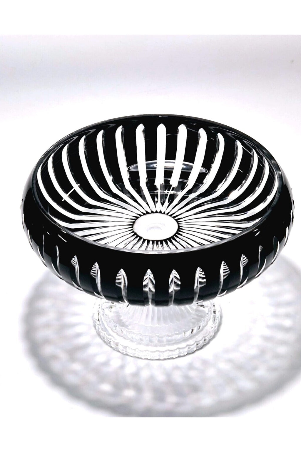 El Yapımı Kristal Dekoratif 28cm Kesme Kristal Vertical El İşçiliği Büyük Kase /sunumluk