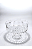 El Yapımı Kristal Dekoratif Dantel Kenar El İşçiliği Cam Sofra Sunum Kasesi