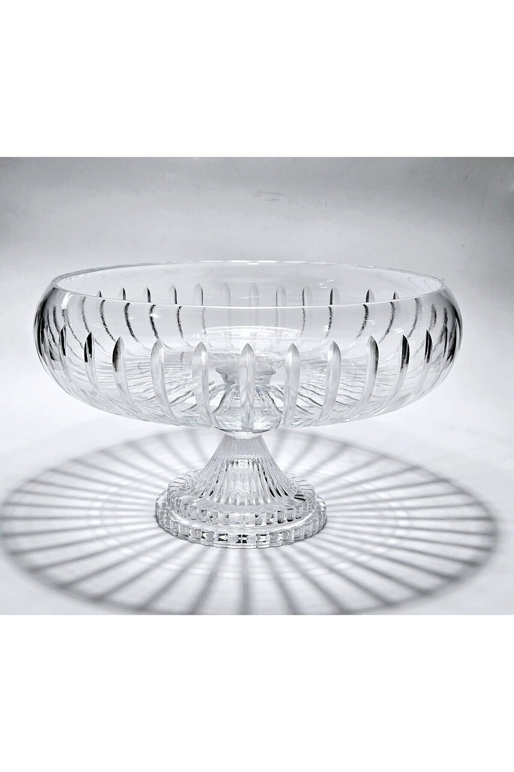 El Yapımı Kristal Dekoratif 28 Cm Kesme Ayaklı Kristal Kase Vertical