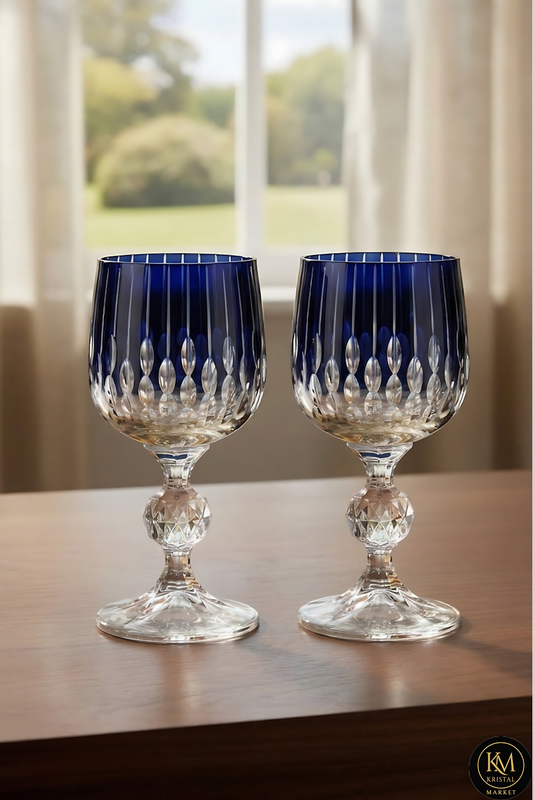 El Yapımı Kristal Dekoratif Bohemia Neon Kristal Kahve Yanı Likör Su Bardağı