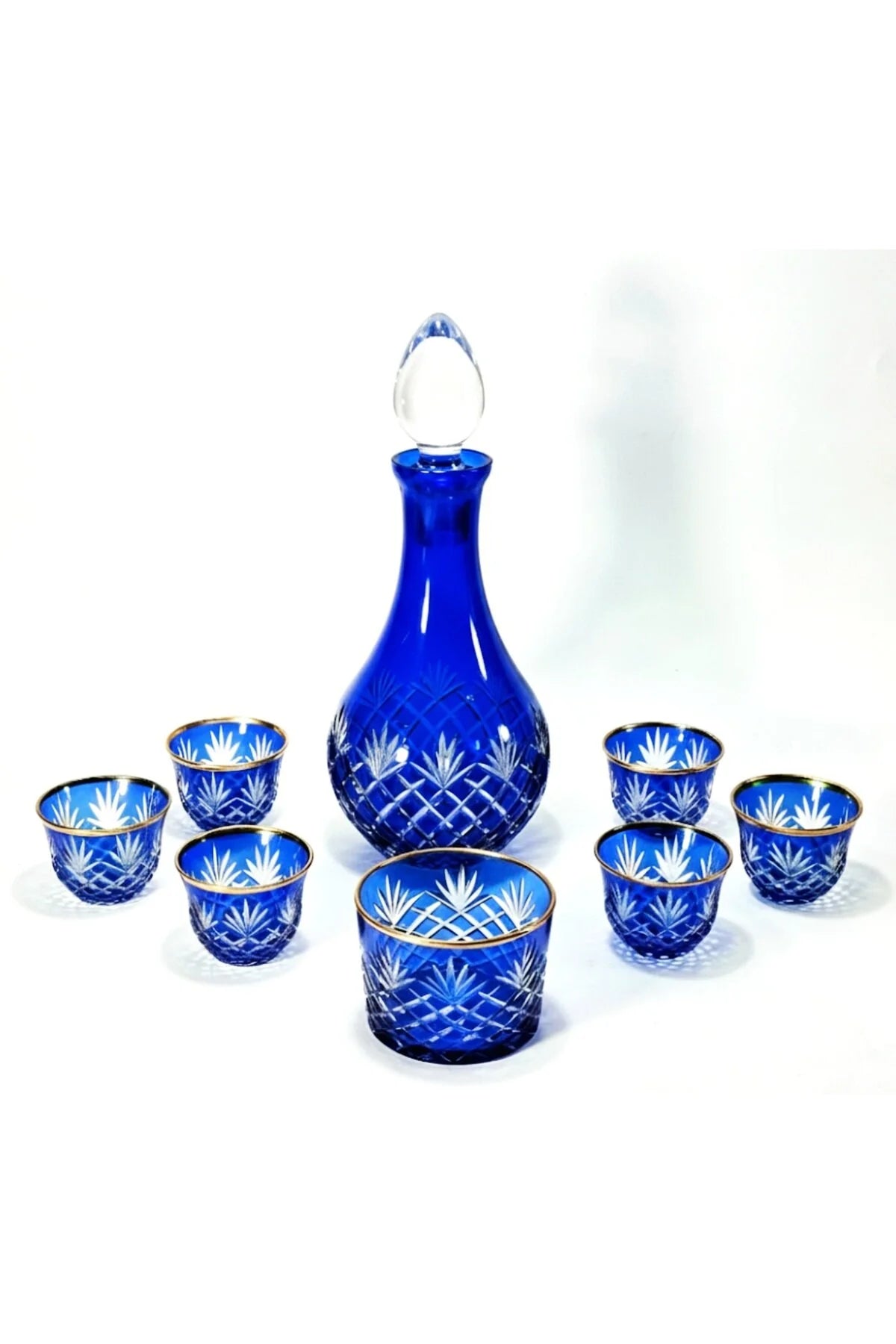 Zemzem Mıra Takımı Kesme Kristal El İşçiliği Püskül Desen Ürün ana görseli