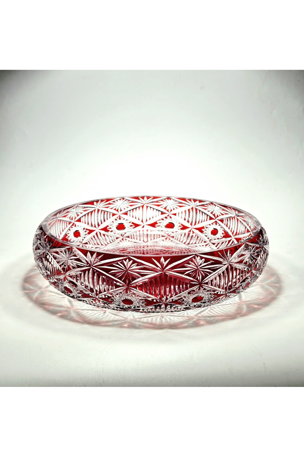 El Yapımı Kristal Dekoratif Avangart Vizyon 28 Cm Sunumluk Kase
