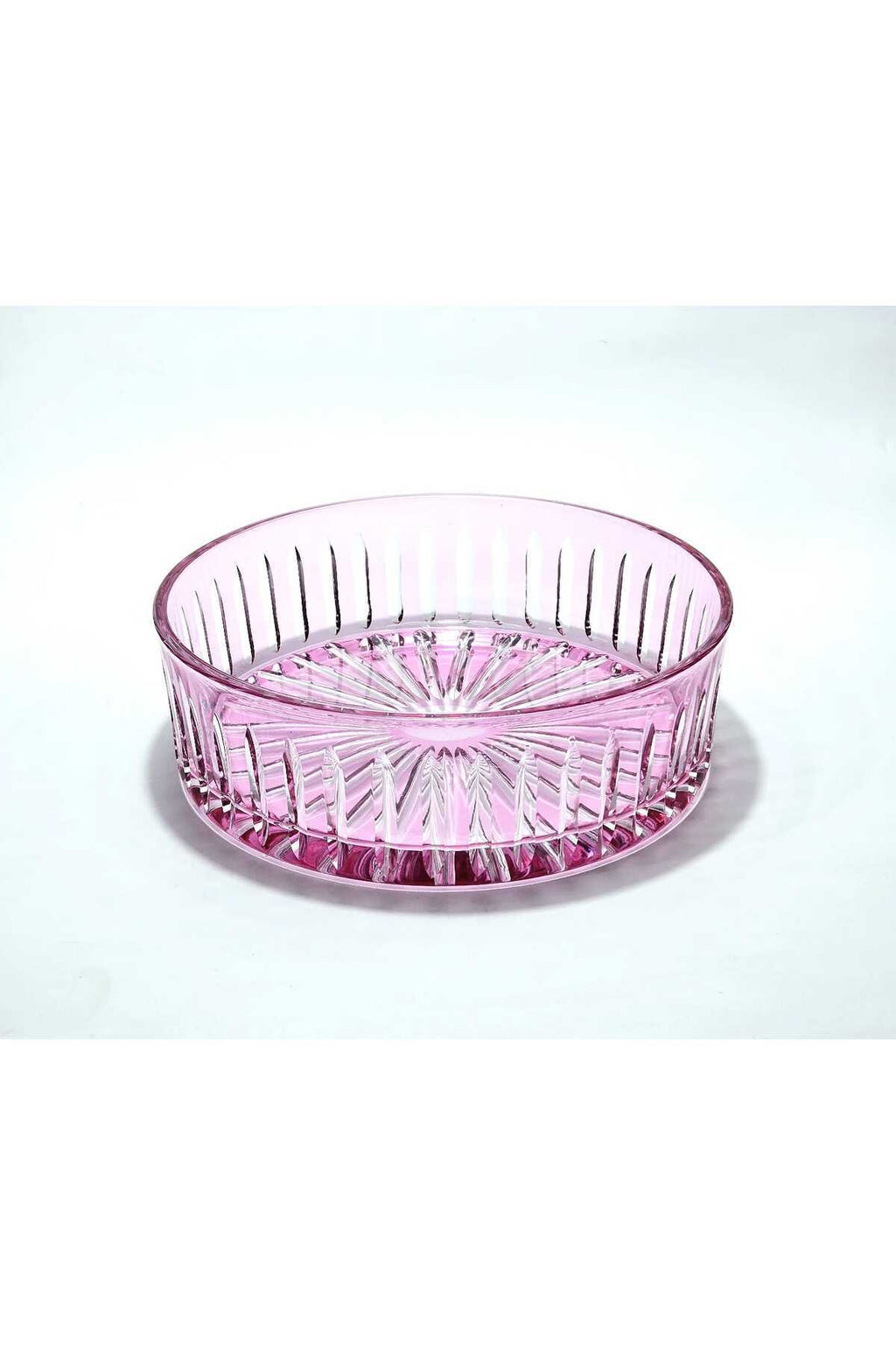 El Yapımı Kristal Dekoratif 25cm Kristal Kesme Sofra Kasesi Meyvelik 25cm