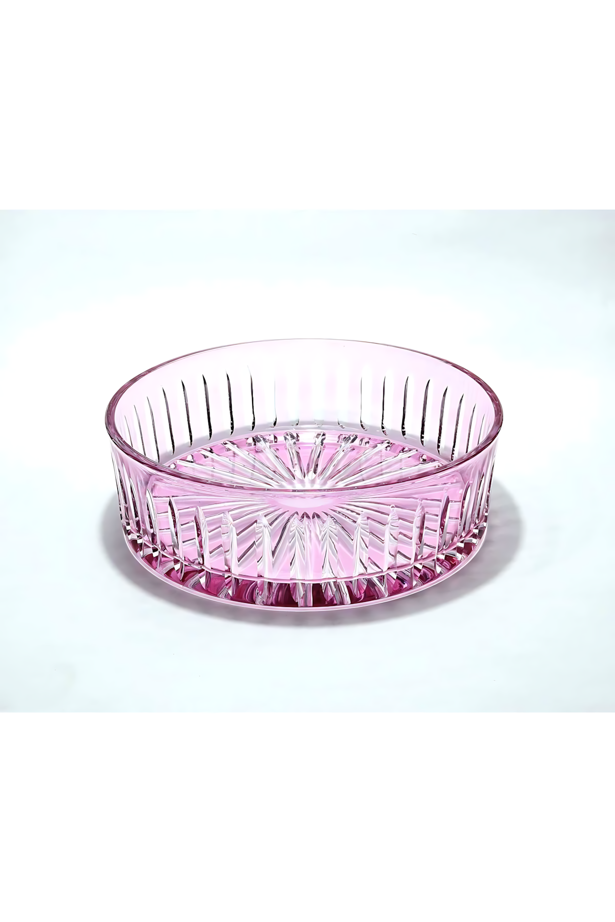 El Yapımı Kristal Dekoratif 25cm Kristal Kesme Sofra Kasesi Meyvelik 25cm