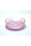 El Yapımı Kristal Dekoratif 25cm Kristal Kesme Sofra Kasesi Meyvelik 25cm
