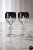 El Yapımı Kristal Dekoratif Renkli Bohemia Kristal Damla Lüks Ayaklı Kadeh Kahve Yanı Su Bardağı 150ml