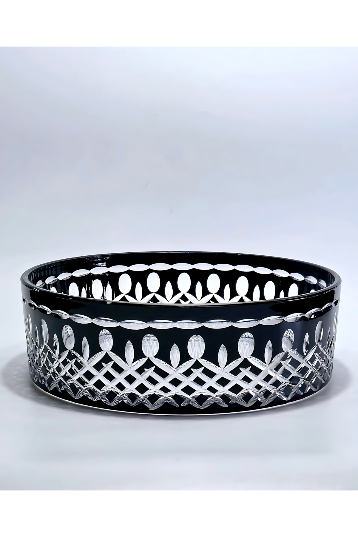El Yapımı Kristal Dekoratif 25-19 Cm Meyvelik Sunumluk City