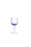 El Yapımı Kristal Dekoratif Bohemia Kristal 6 Parça Ananas Desenli Kristal Ayaklı Bardak 150ml
