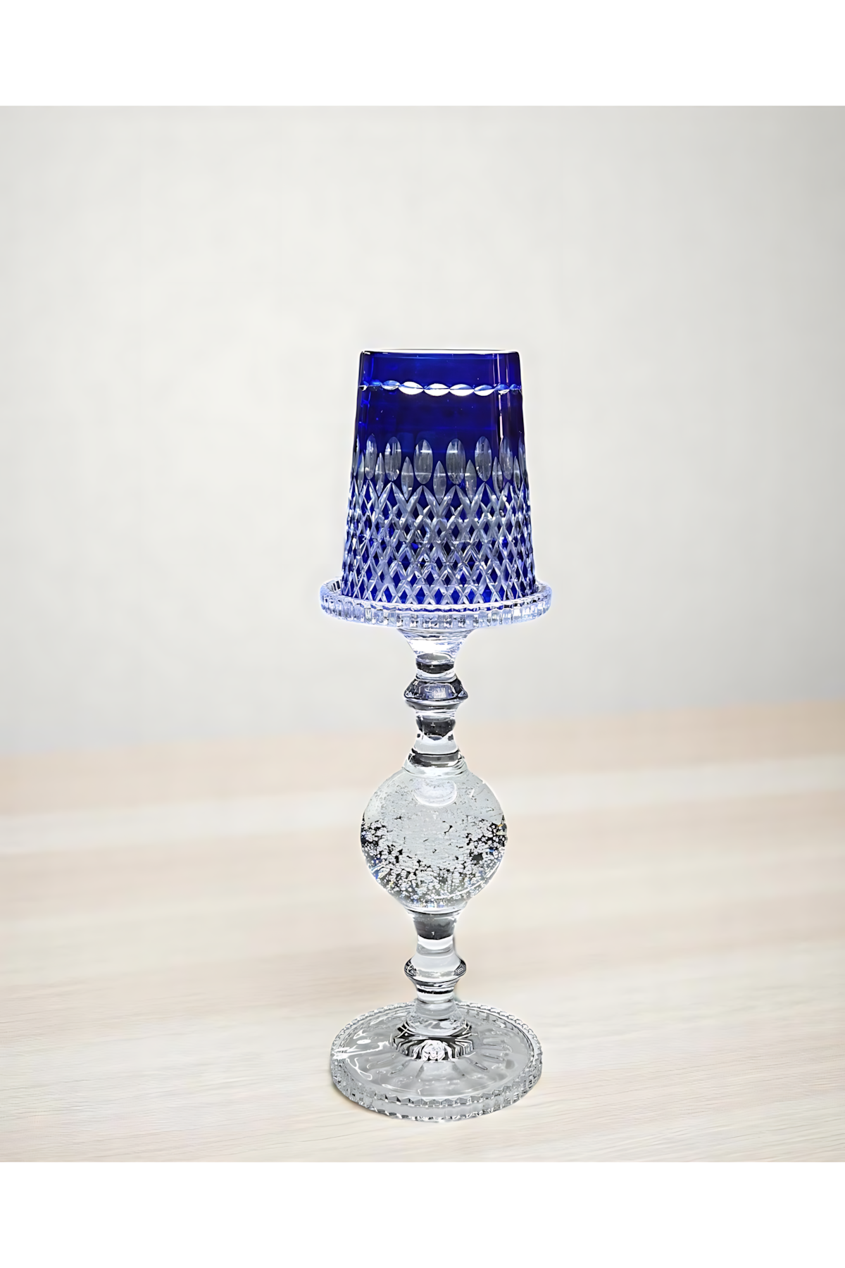 El Yapımı Kristal Dekoratif Vintage Mumluk 1 Adet