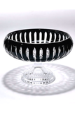 El Yapımı Kristal Dekoratif 28cm Kesme Kristal Vertical El İşçiliği Büyük Kase /sunumluk