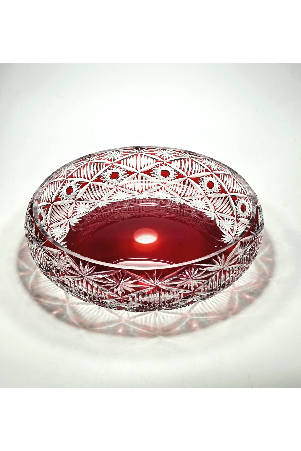 El Yapımı Kristal Dekoratif Avangart Vizyon 28 Cm Sunumluk Kase