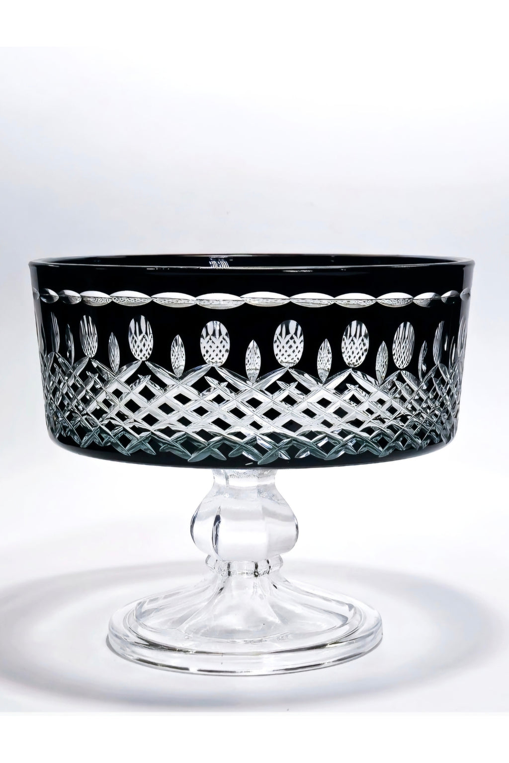 El Yapımı Kristal Dekoratif 19cm Ayaklı Meyvelik Sunumluk City