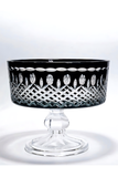 El Yapımı Kristal Dekoratif 19cm Ayaklı Meyvelik Sunumluk City