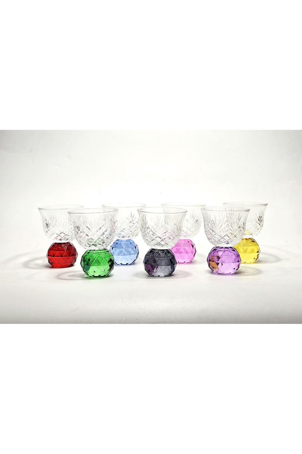 El Yapımı Kristal Dekoratif Taşlı Mıra Zemzem Lokumluk 6 Adet