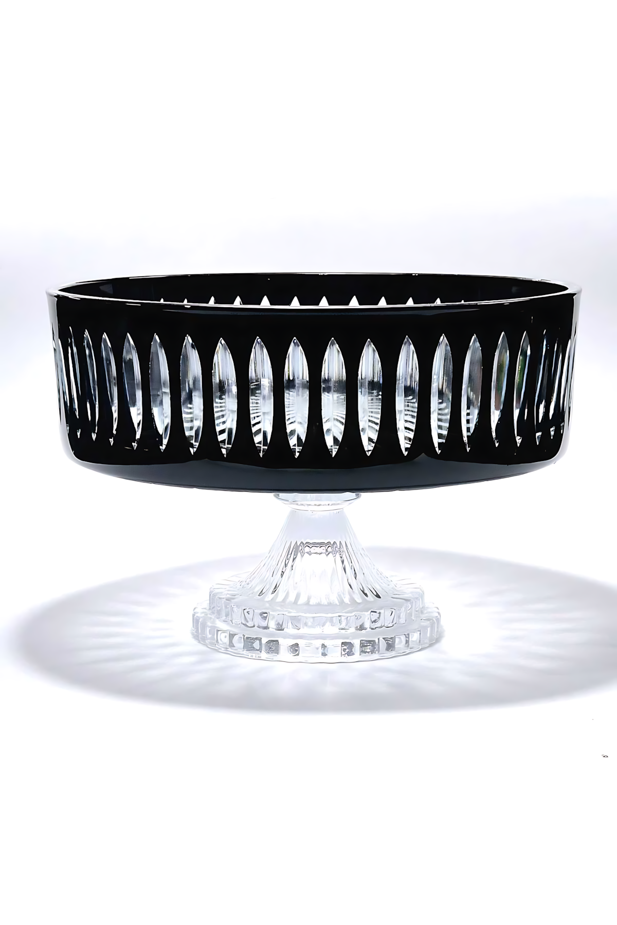 El Yapımı Kristal Dekoratif Sofra Kase Sunumluk Meyvelik 25cm