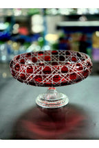El Yapımı Kristal Dekoratif 28cm Meyvelik Nilüfer Petek