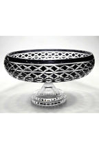 El Yapımı Kristal Dekoratif Bodrum Oval Desen 28 Cm Sunumluk Sofra Sunum Kasesi