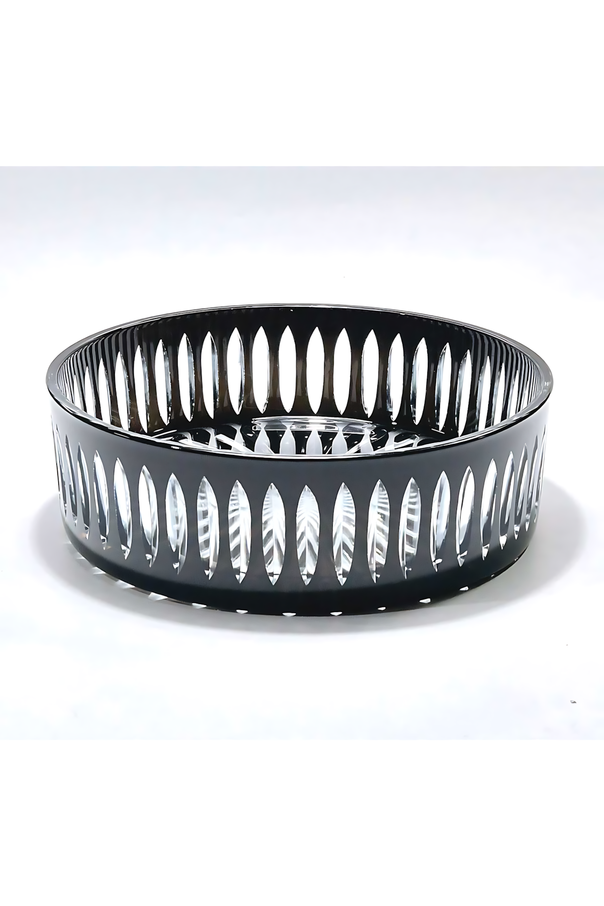 El Yapımı Kristal Dekoratif Sofra Kase Sunumluk Meyvelik 25cm