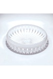 El Yapımı Kristal Dekoratif Vertical Desen 28 Cm Sunumluk Sofra Sunum Kasesi
