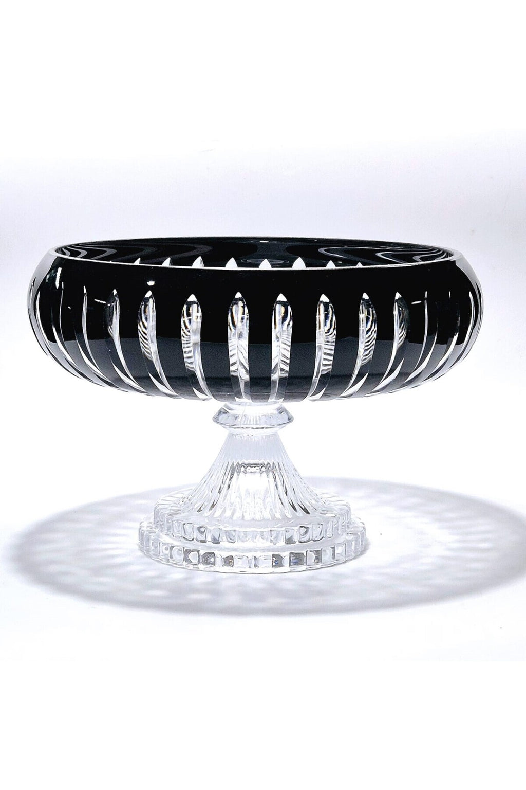 El Yapımı Kristal Dekoratif 28cm Kesme Kristal Vertical El İşçiliği Büyük Kase /sunumluk