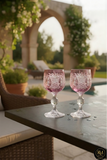 El Yapımı Kristal Dekoratif Bohemia Kristal 6 Parça Ananas Desenli Kristal Ayaklı Bardak 150ml
