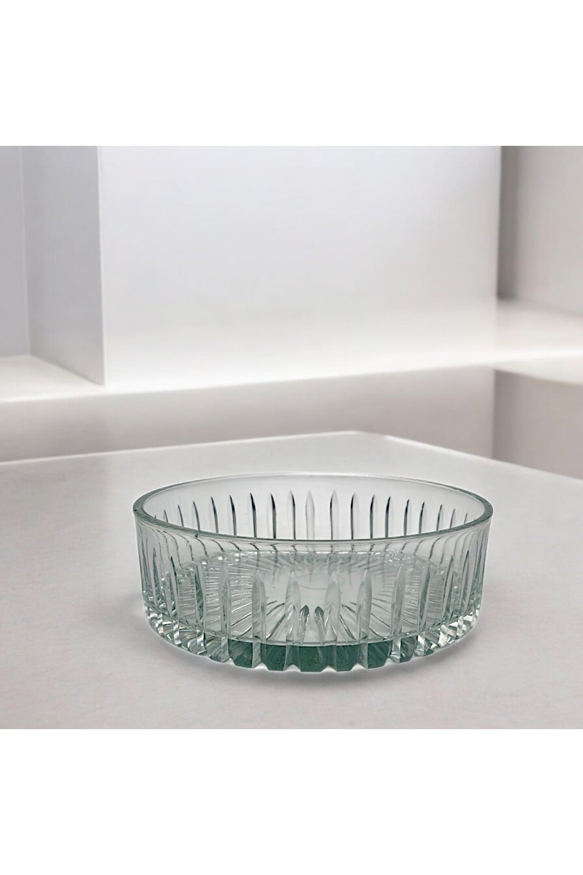 El Yapımı Kristal Dekoratif 25 Cm Cam Kase