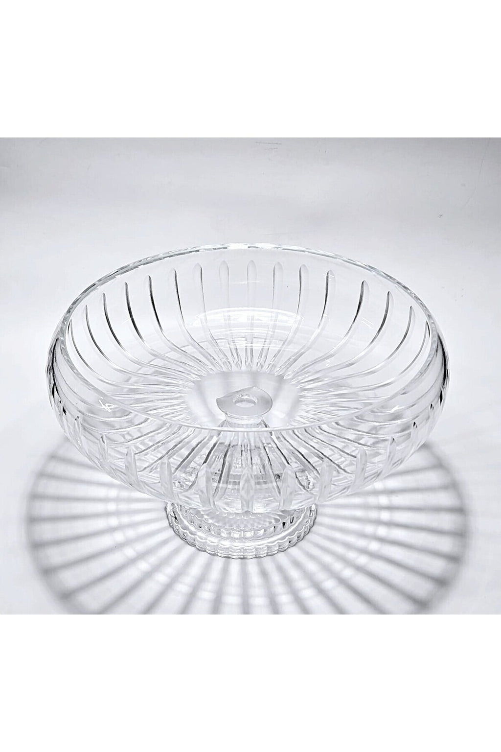 El Yapımı Kristal Dekoratif 28 Cm Kesme Ayaklı Kristal Kase Vertical