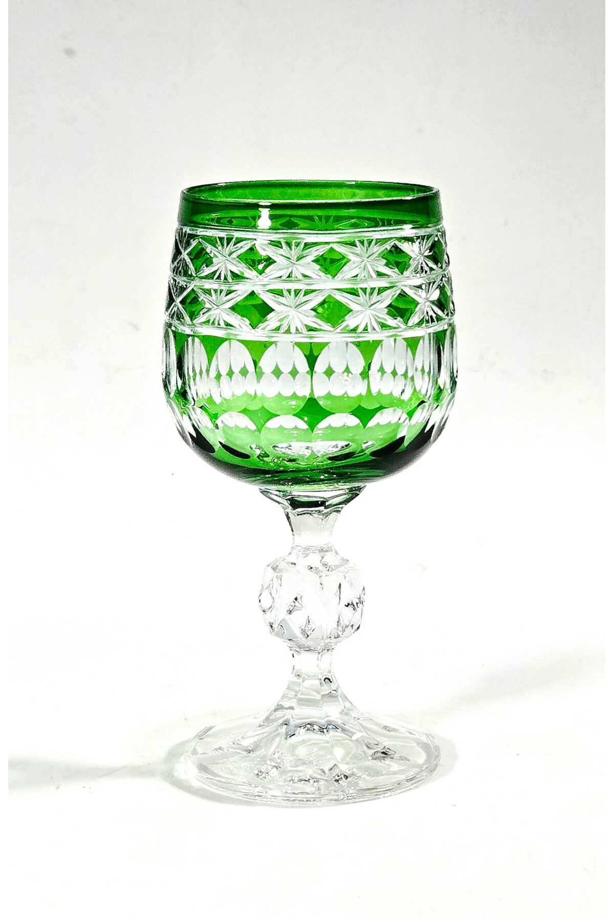 El Yapımı Kristal Dekoratif Bohemia Crystal Haven Desen Özel Tasarım Avangart Bardak Seti 6'lı