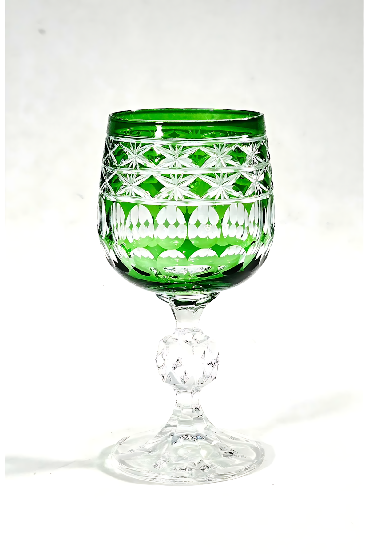 El Yapımı Kristal Dekoratif Bohemia Crystal Haven Desen Özel Tasarım Avangart Bardak Seti 6'lı