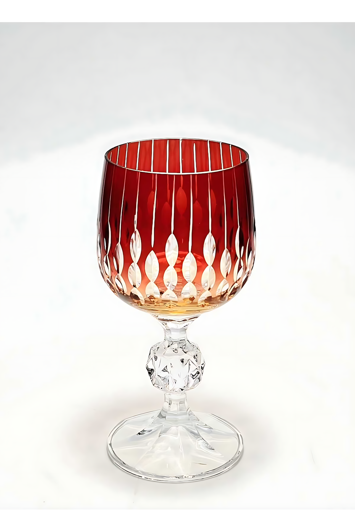 El Yapımı Kristal Dekoratif Bohemia Neon Kristal Kahve Yanı Likör Su Bardağı