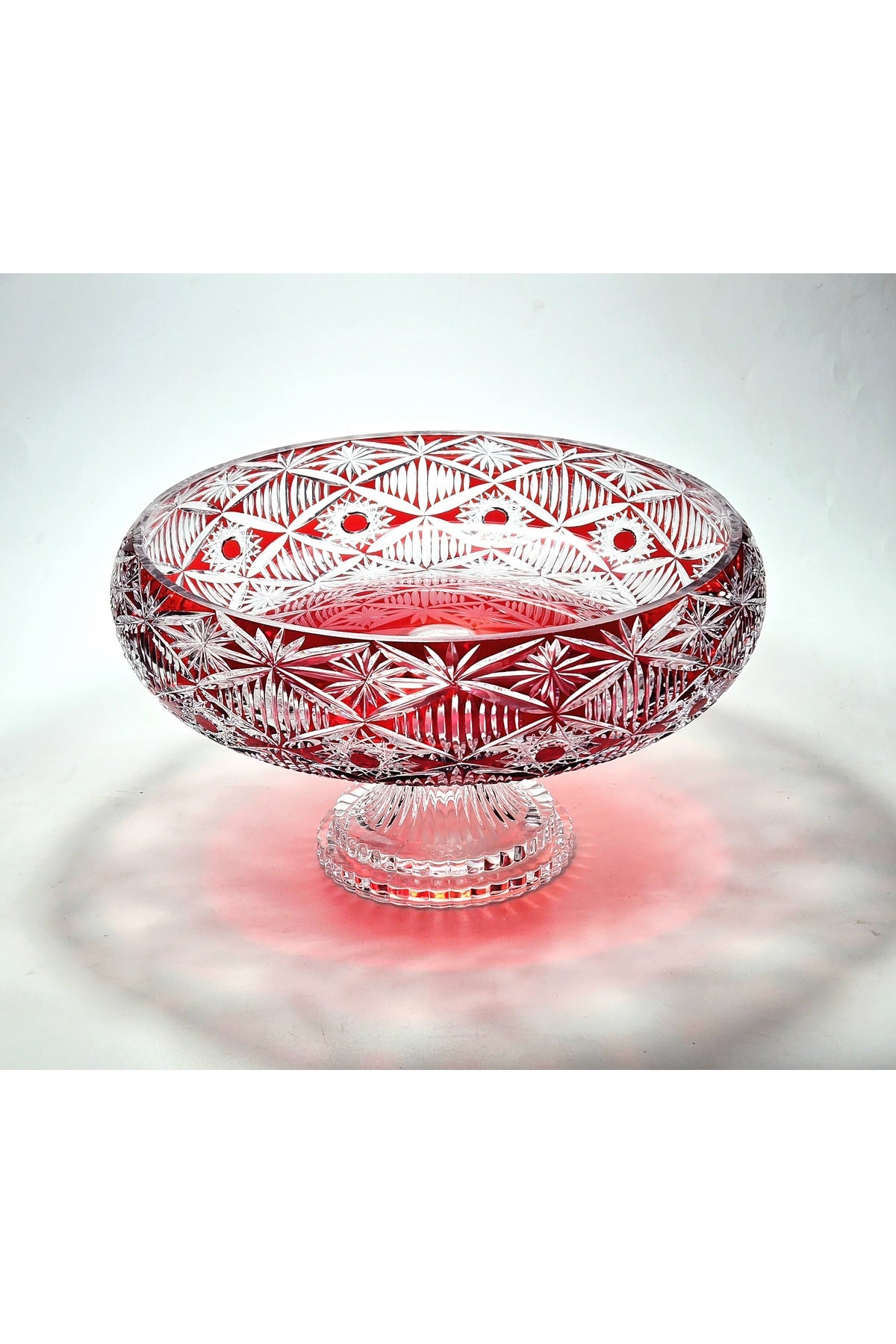 El Yapımı Kristal Dekoratif Avangart Vizyon 28 Cm Sunumluk Kase