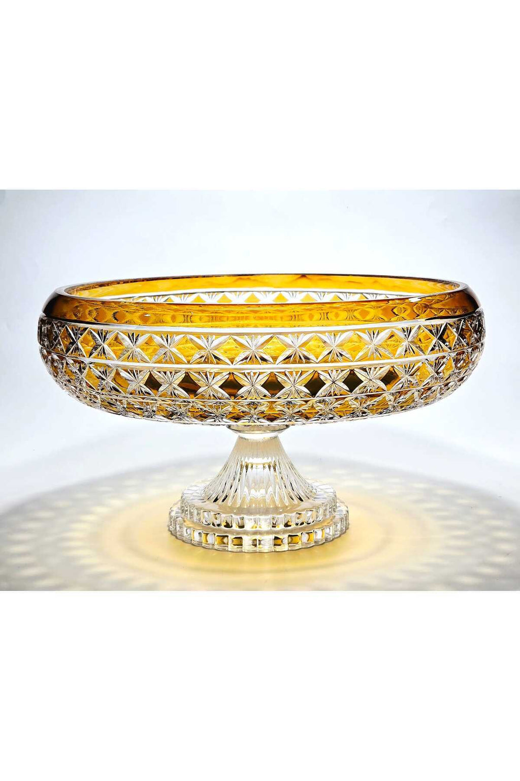 El Yapımı Kristal Dekoratif Desenli 28 Cm Sunumluk Sofra Sunum Kasesi