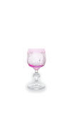 El Yapımı Kristal Dekoratif Bohemia Kristal 6 Parça Ananas Desenli Kristal Ayaklı Bardak 150ml