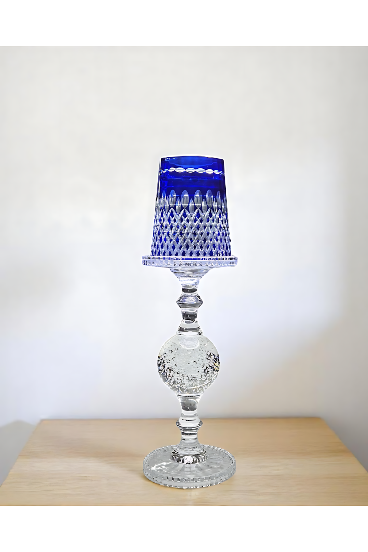 El Yapımı Kristal Dekoratif Vintage Mumluk 1 Adet
