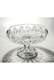 El Yapımı Kristal Dekoratif Palm Desenli 28 Cm Sunumluk Kase