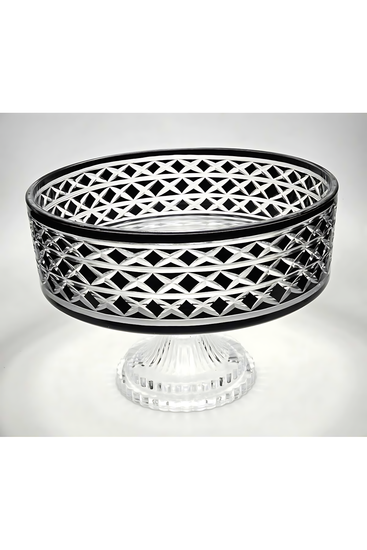 El Yapımı Kristal Dekoratif Bodrum Desen 28 Cm Sunumluk Sofra Sunum Kasesi