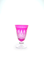 El Yapımı Kristal Dekoratif Royal Renkli Lüks Ayaklı Meşrubat 280ml Yemek Masası İçin Uygundur