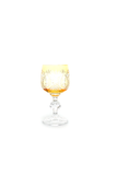 El Yapımı Kristal Dekoratif Bohemia Kristal 6 Parça Ananas Desenli Kristal Ayaklı Bardak 150ml