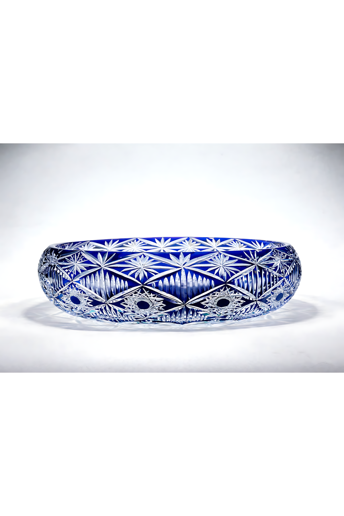 El Yapımı Kristal Dekoratif Avangart Vizyon 28 Cm Sunumluk Kase