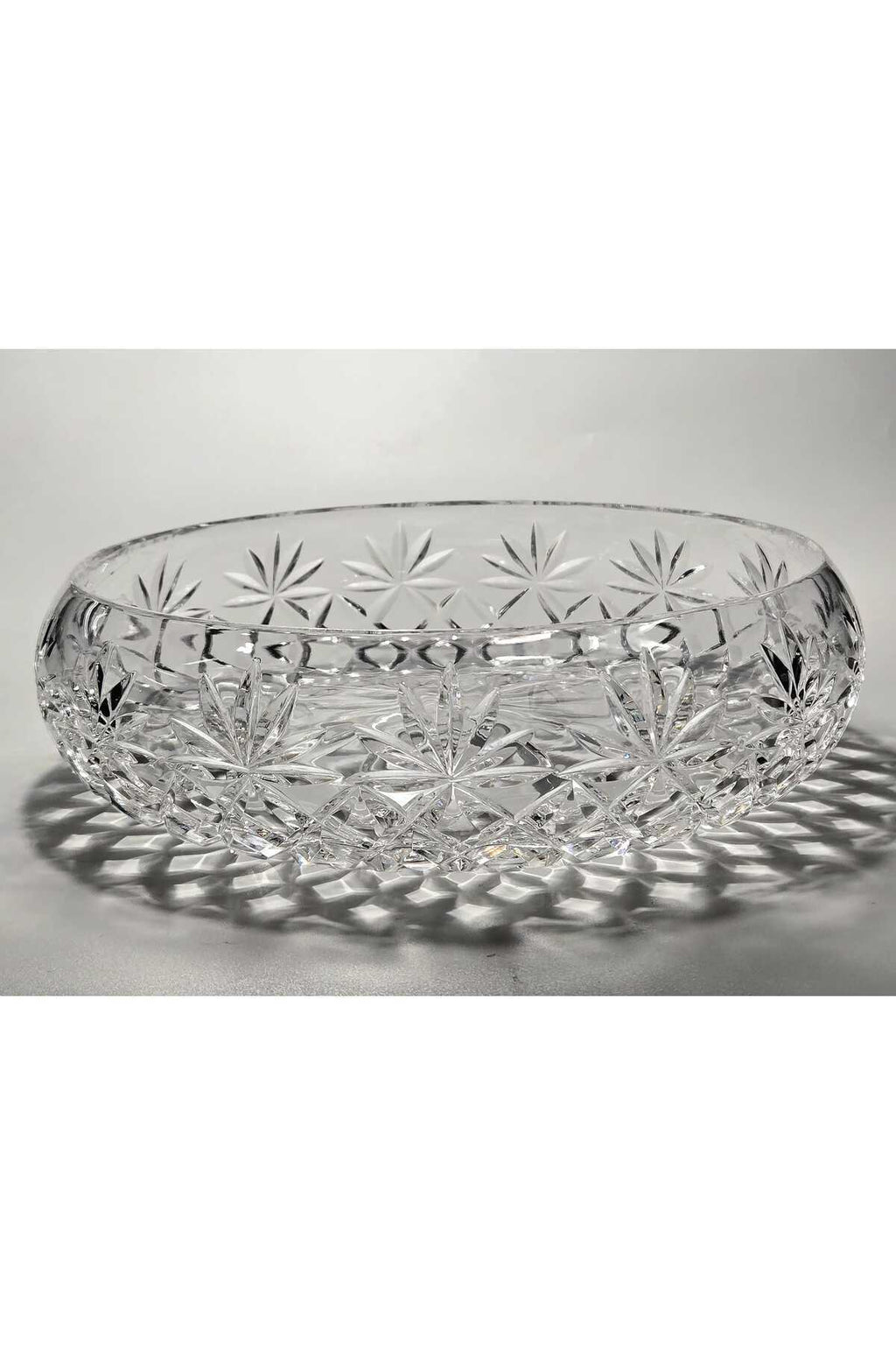 El Yapımı Kristal Dekoratif Palm Desenli 28 Cm Sunumluk Kase