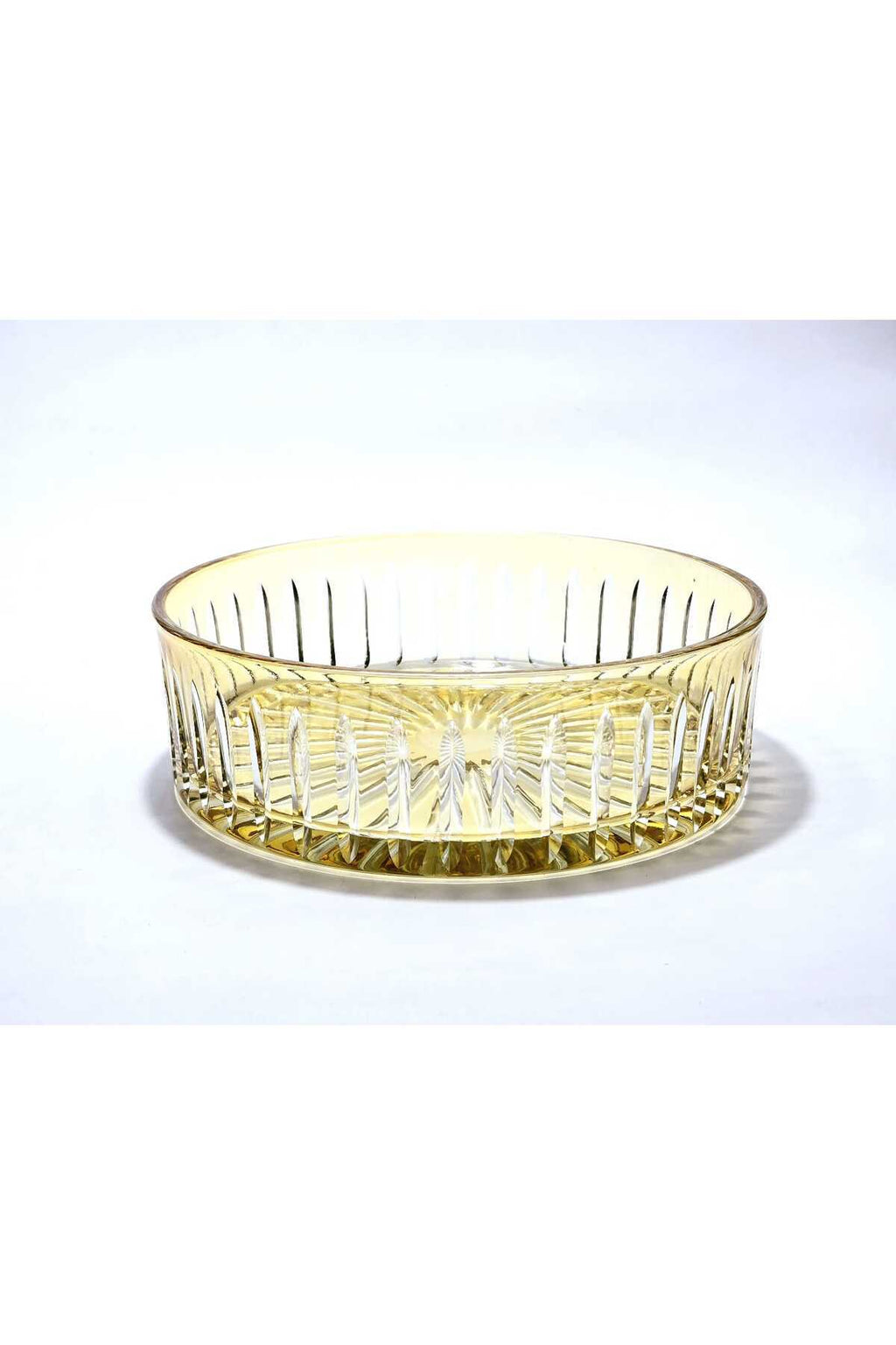 El Yapımı Kristal Dekoratif 25cm Kristal Kesme Sofra Kasesi Meyvelik 25cm