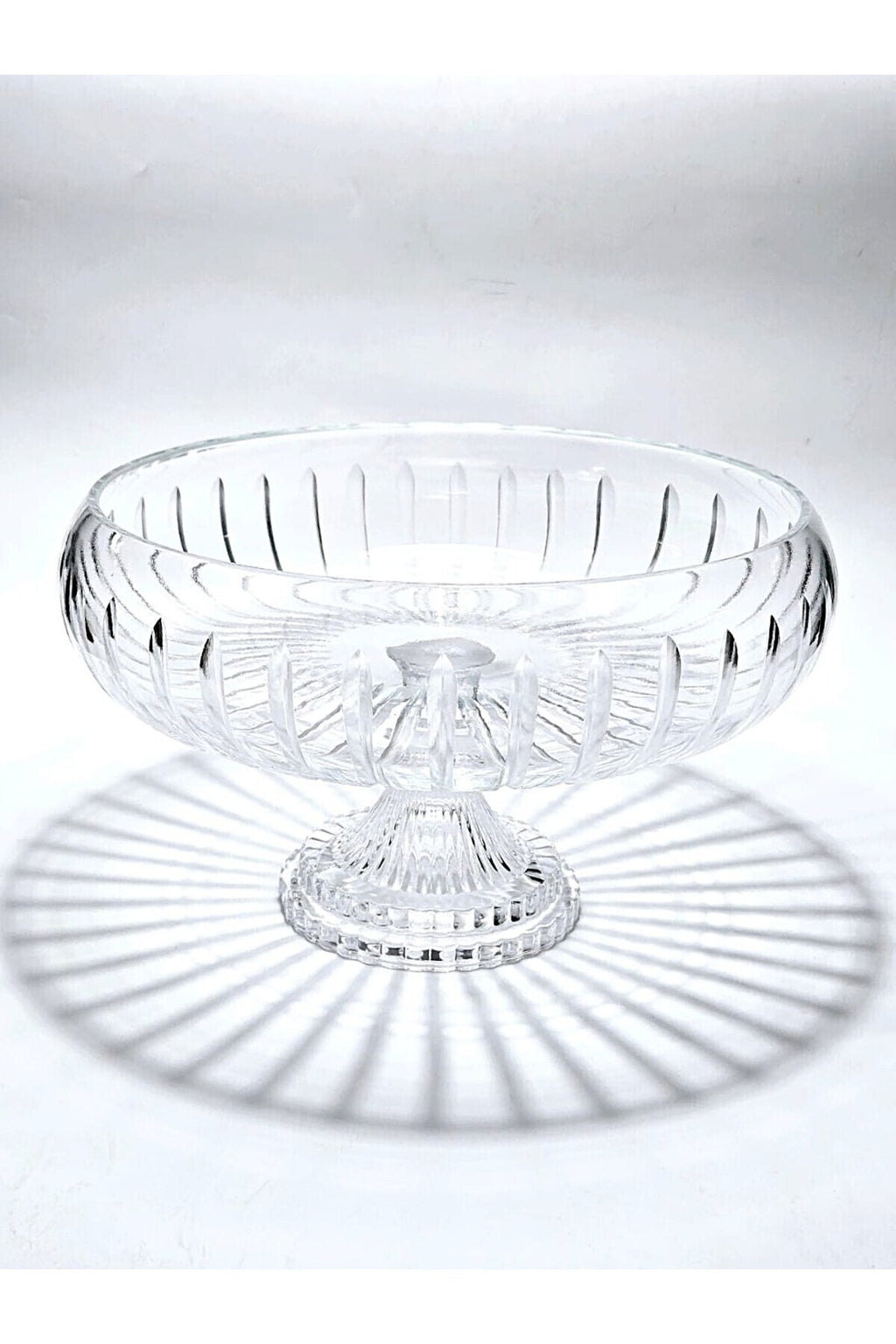 El Yapımı Kristal Dekoratif 28 Cm Kesme Ayaklı Kristal Kase Vertical