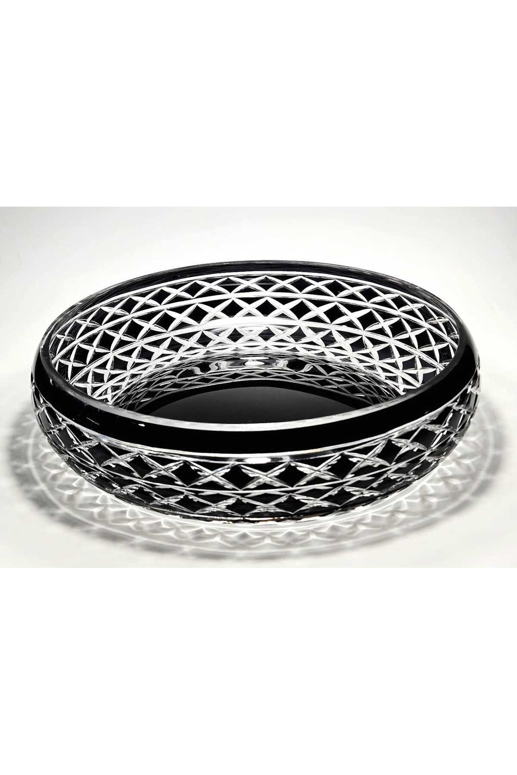 El Yapımı Kristal Dekoratif Bodrum Oval Desen 28 Cm Sunumluk Sofra Sunum Kasesi