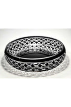 El Yapımı Kristal Dekoratif Bodrum Oval Desen 28 Cm Sunumluk Sofra Sunum Kasesi