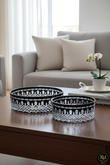 El Yapımı Kristal Dekoratif 25-19 Cm Meyvelik Sunumluk City