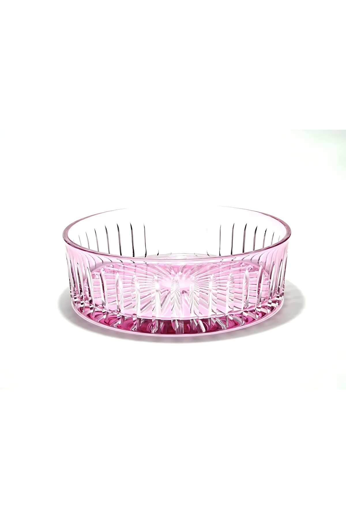 El Yapımı Kristal Dekoratif 25cm Kristal Kesme Sofra Kasesi Meyvelik 25cm