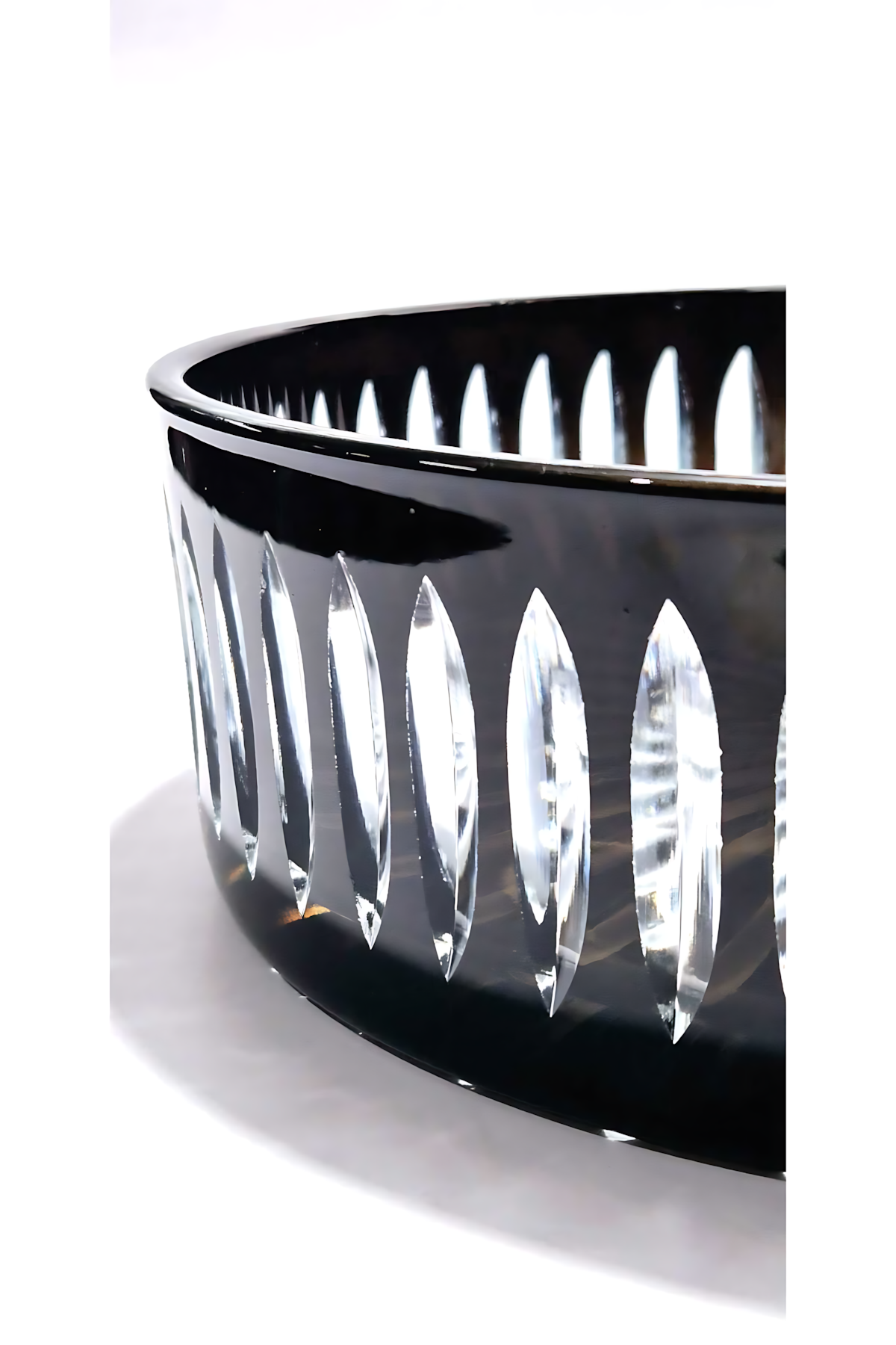 El Yapımı Kristal Dekoratif Sofra Kase Sunumluk Meyvelik 25cm